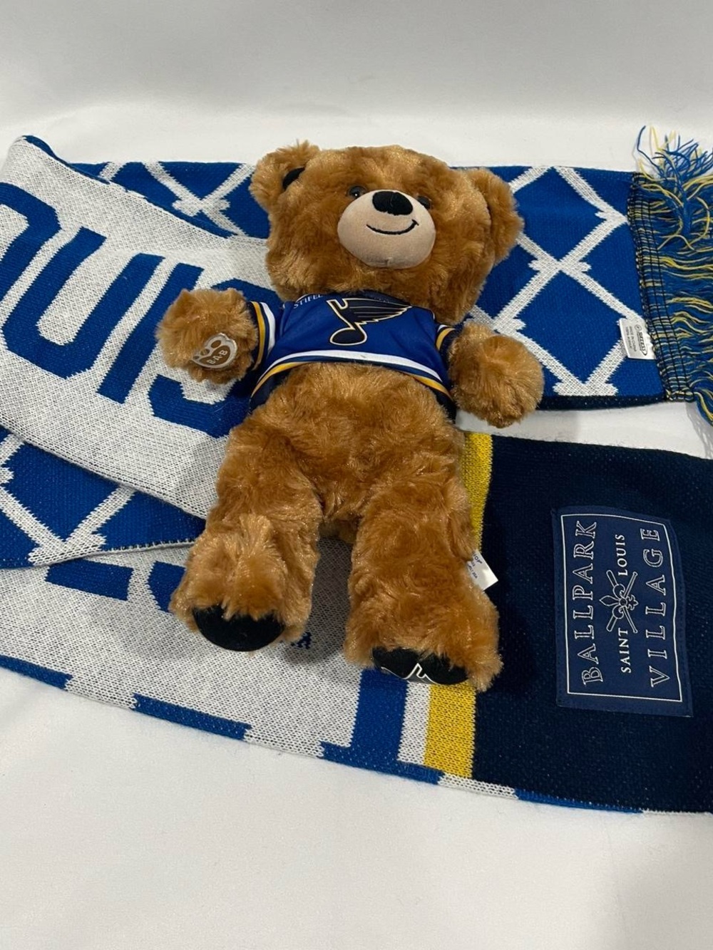 St. Louis Blues Plush Bear And Scarf Set
